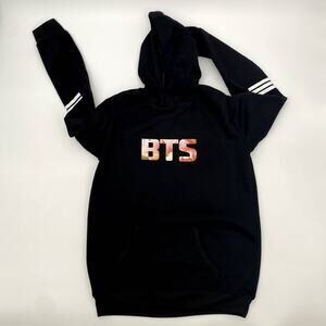 BTS Black Hoodie Sweatshirt Floral J-Hope 94 Unisex Sz M